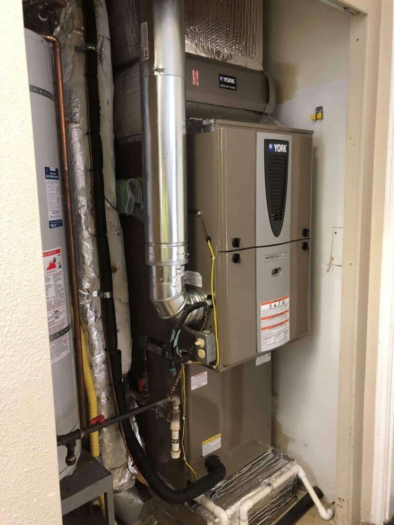 inside HVAC side view